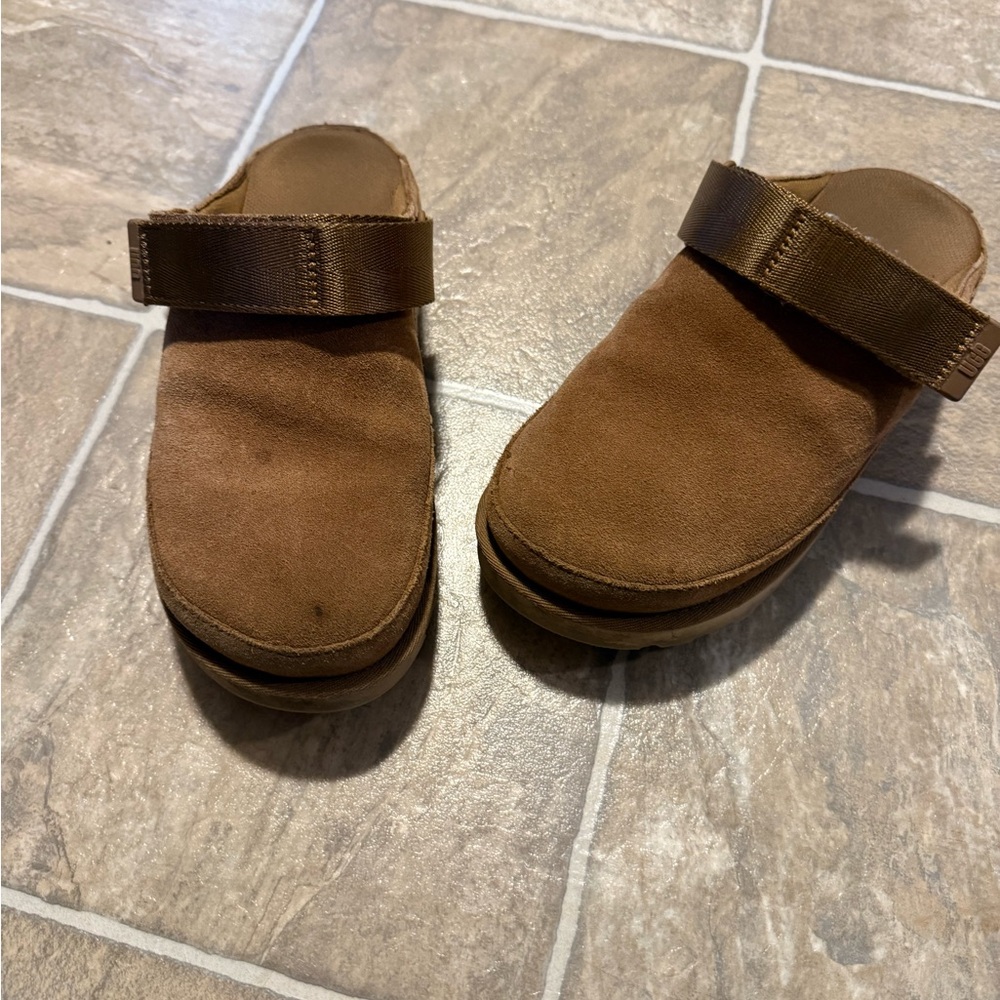 UGG Brown Suede Mules